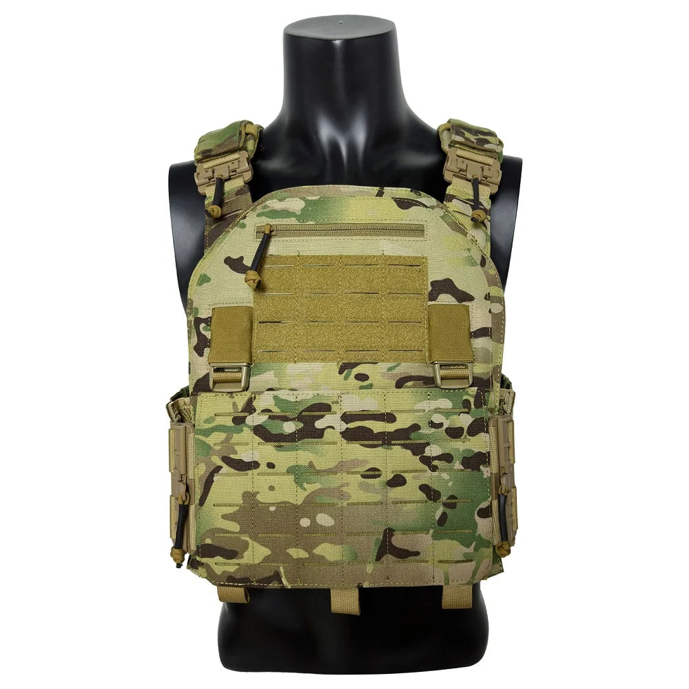 Quick Release Modular Tactical Vest With Laser Cut Plate Carrier