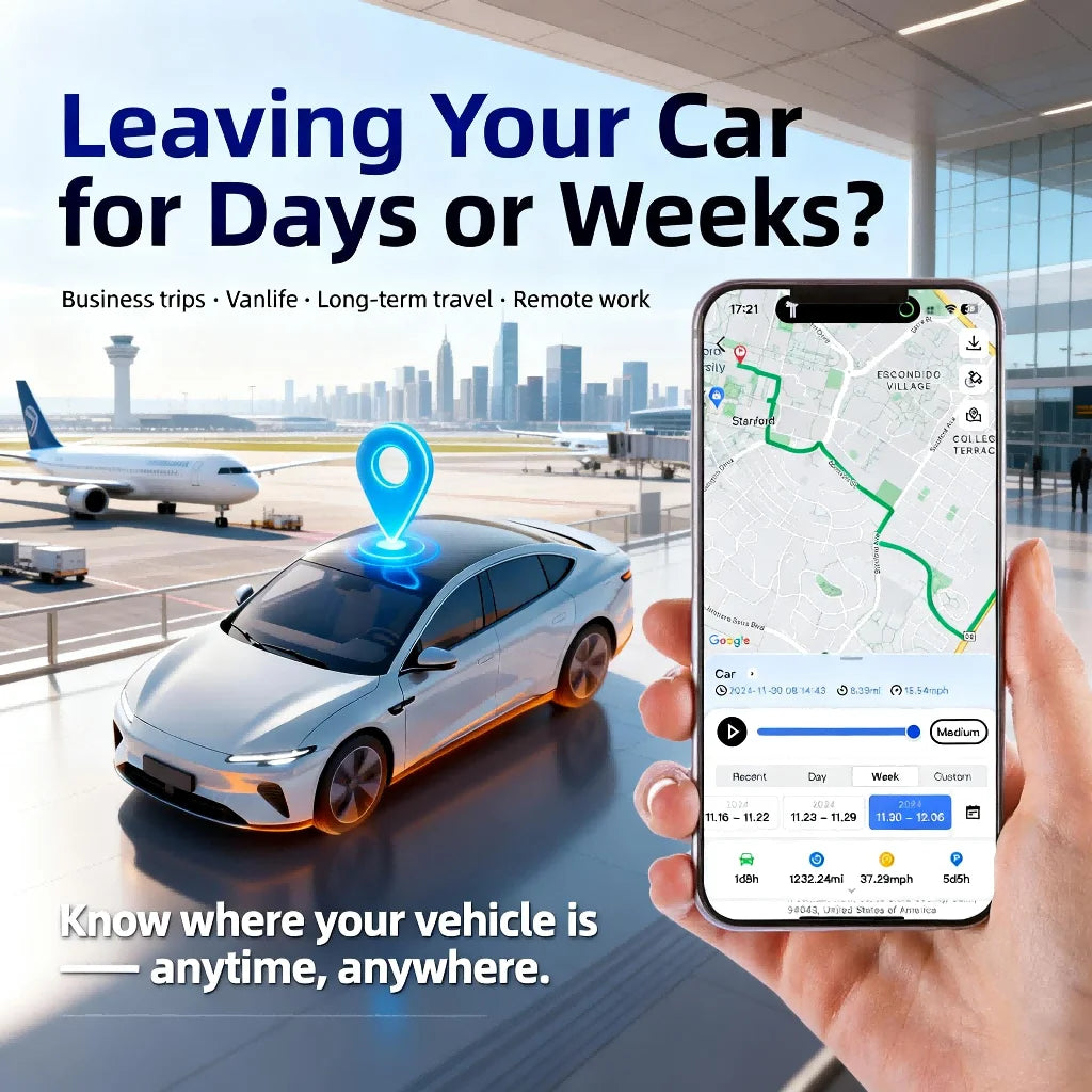 Wanwaytech GPS Vehicle Tracker With Real Time Anti Theft Alerts