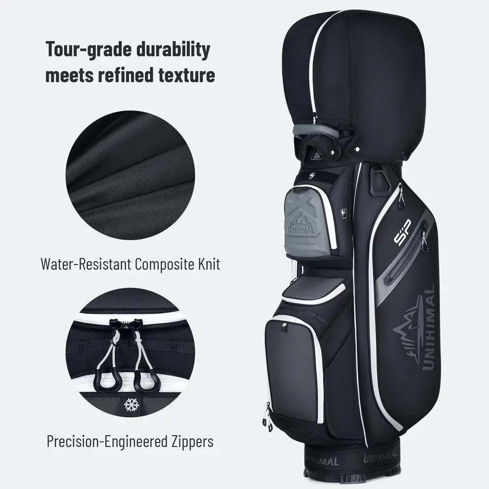 StablePoint Golf Cart Bag With Secure Locking Dividers and Pockets