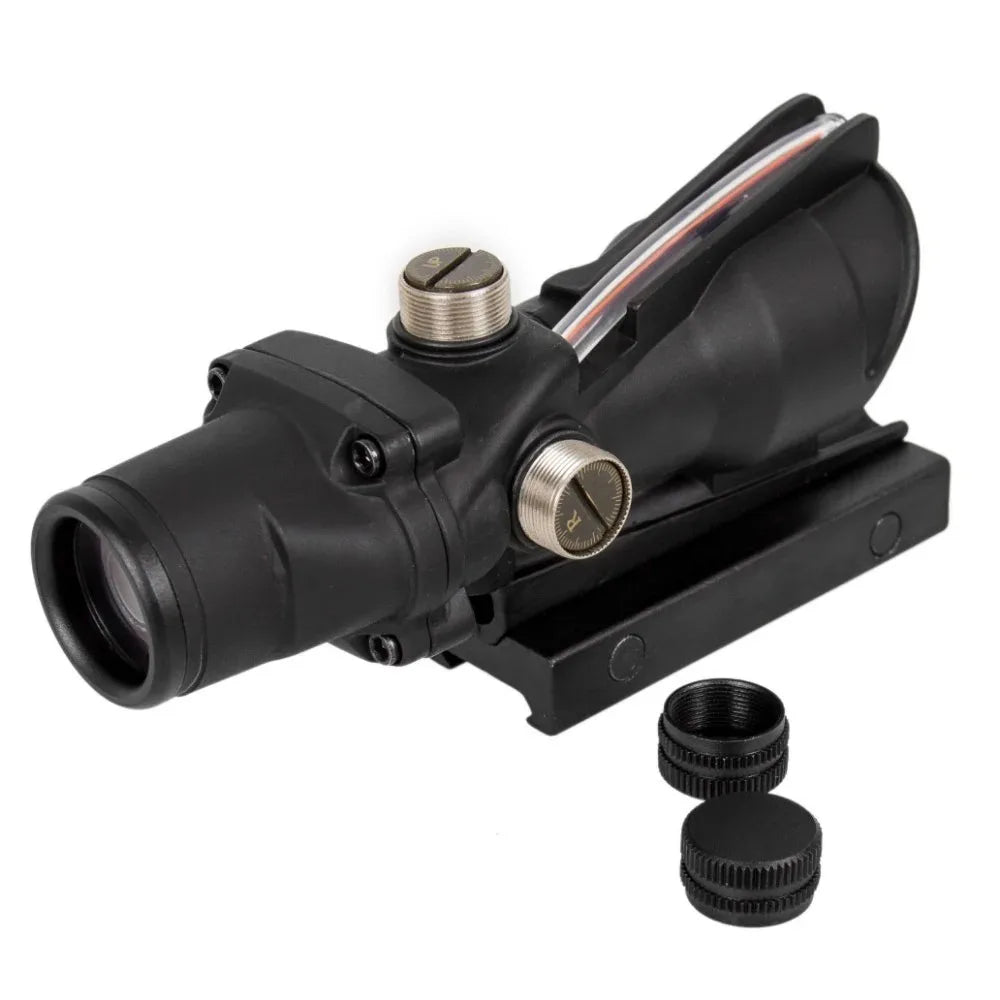 Bestsight Illuminated Fiber Optic Rifle Scope With Etched Reticle