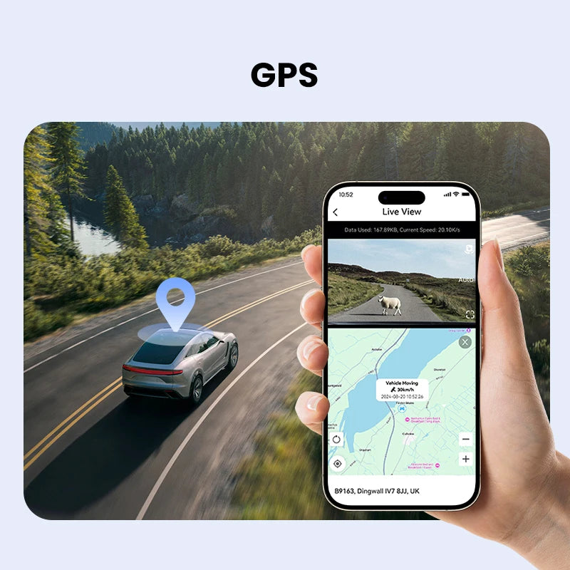 DDpai Z50 Pro 4K Front Rear Dash Camera With WiFi