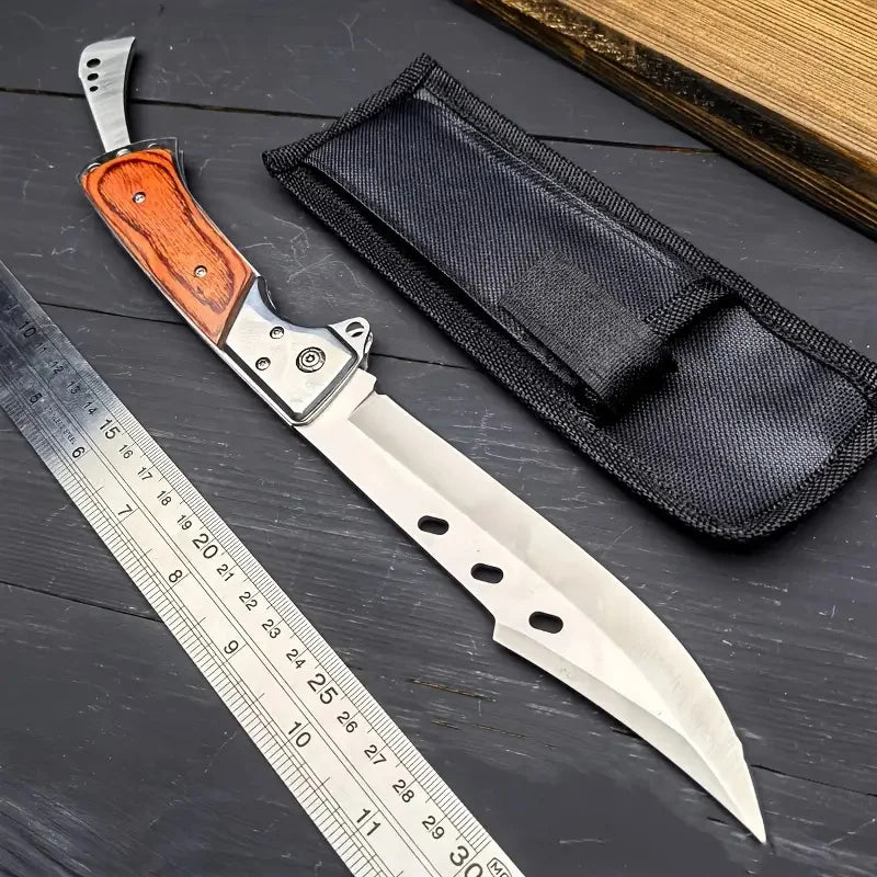 Doom Blade Swallowtail Tactical Folding Knife With Stainless Steel Blade