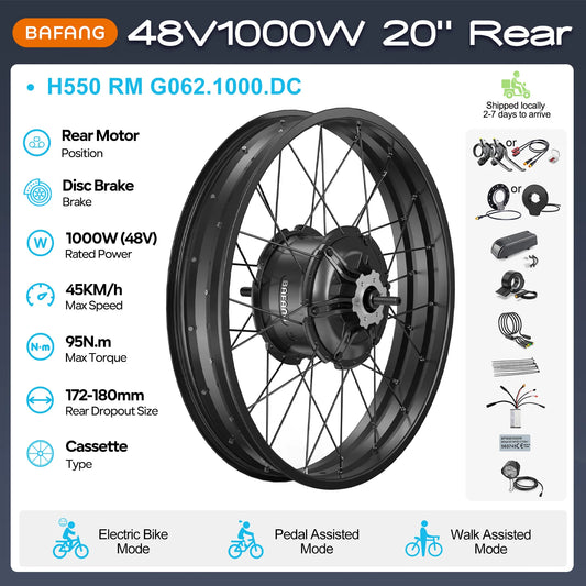 Bafang Brushless Rear Electric Bike Hub Motor Drive