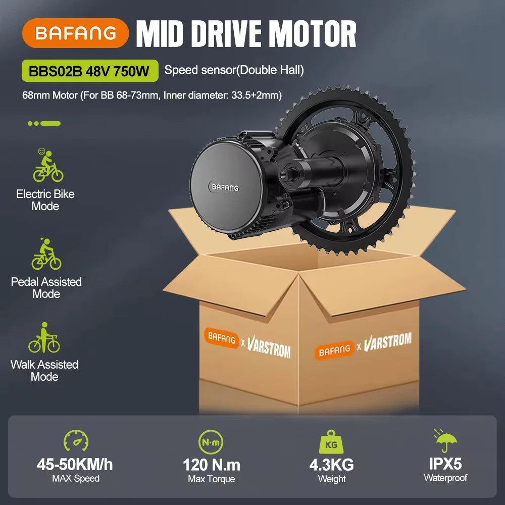 Bafang 750W Mid Drive Electric Bicycle Conversion Kit