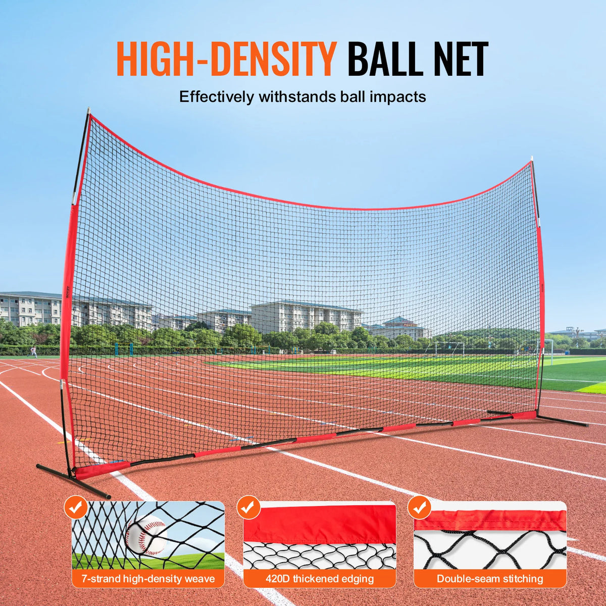 Portable Sports Backstop Net With Carry Bag For Training