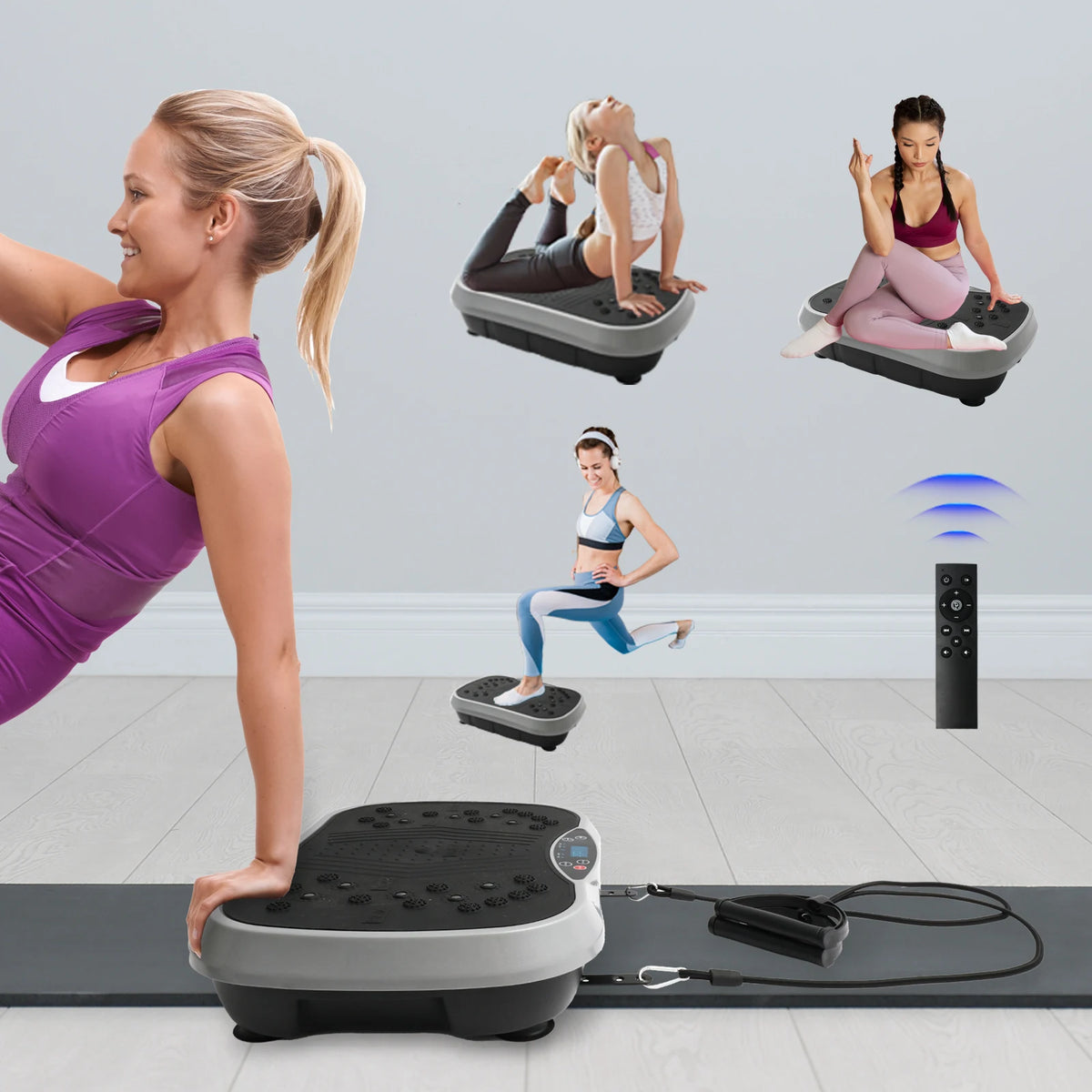 Vibration Plate Exercise Machine for Whole Body Home Fitness Workouts