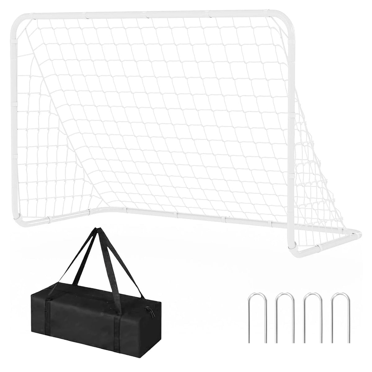 Portable Heavy Duty Soccer Goal Net With Collapsible Metal Frame