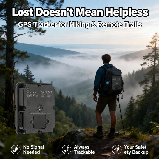 Wanwaytech 4G GPS Tracker for Hiking With Global SOS Alerts
