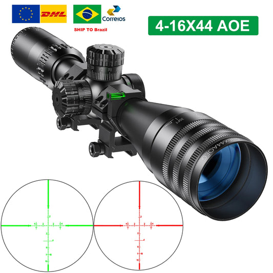 Bestsight Tactical Illuminated Hunting Rifle Scope With Red Green Reticle