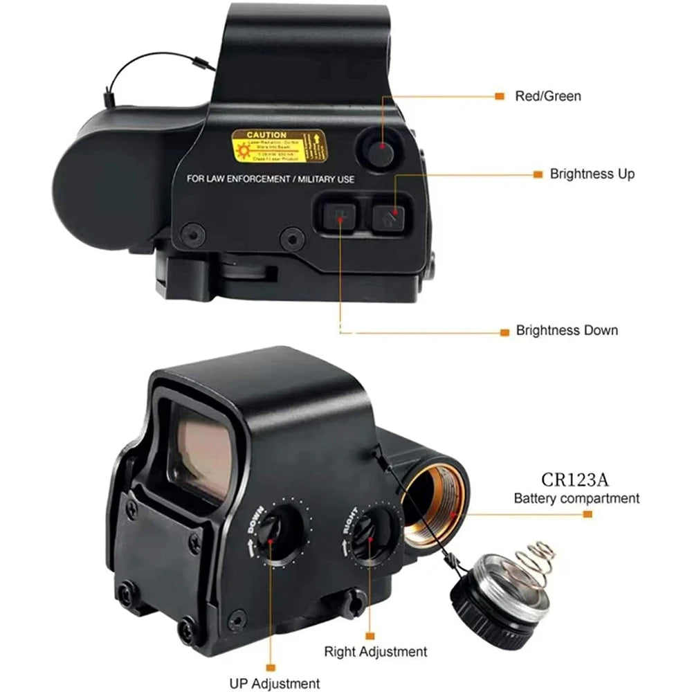 Bestsight 558 Red Green Dot Reflex Sight With Picatinny Mount