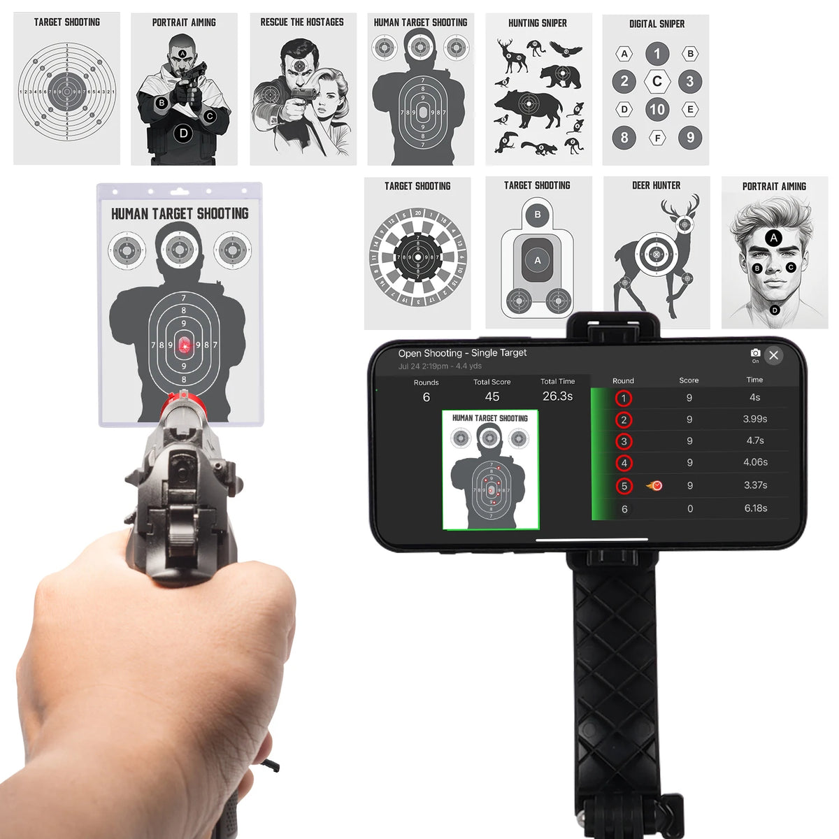 Laser Training System For Home Dry Fire Shooting Practice