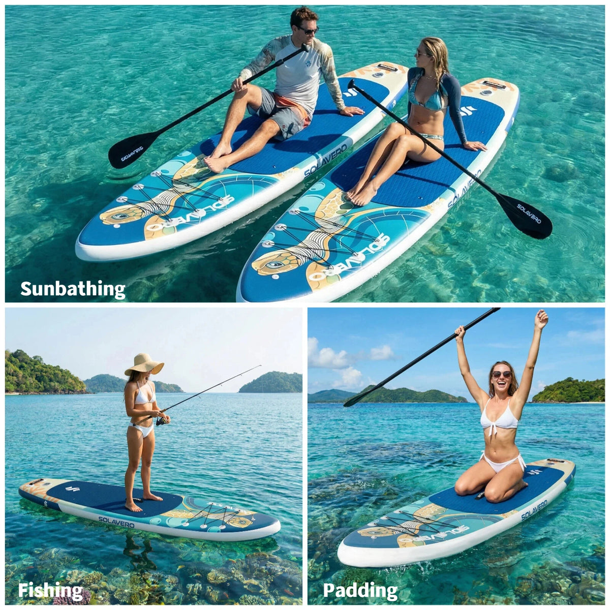 Nebmaax Inflatable Stand Up Paddle Board With Non Slip Deck