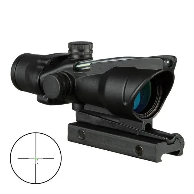 Bestsight Illuminated Fiber Optic Rifle Scope With Etched Reticle