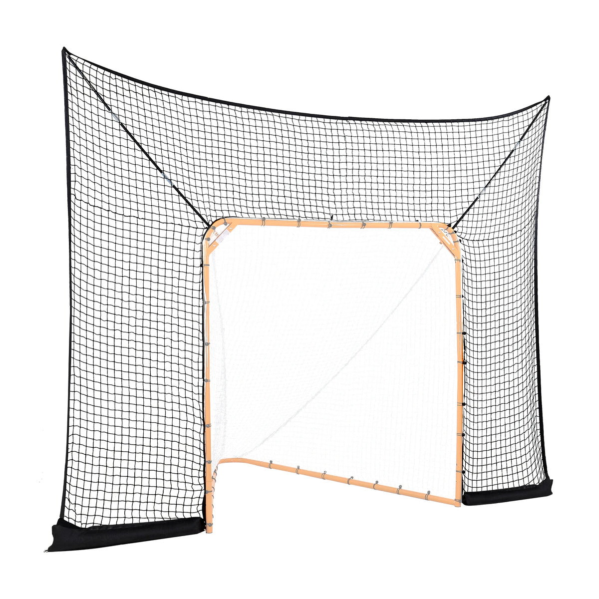 SucceBuy Lacrosse Goal Backstop Net With Extended Coverage