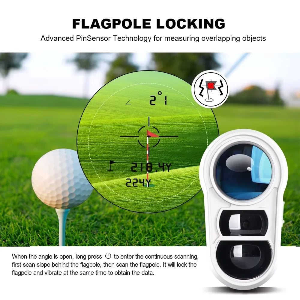 Nohawk Golf Laser Rangefinder With Slope And Flag Lock