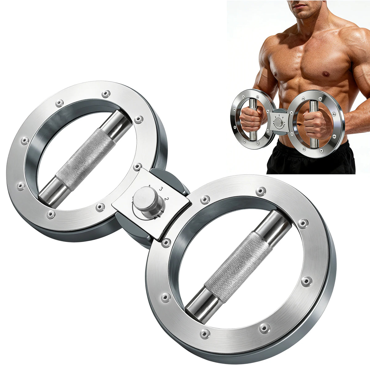 Multifunctional Adjustable Grip Strength Trainer Forearm Exerciser for Arms