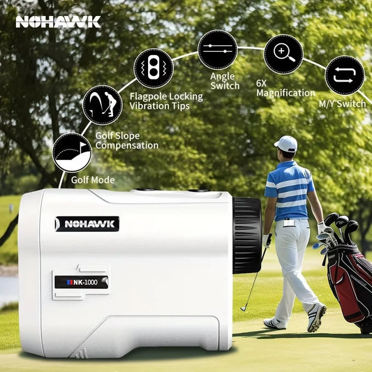 Nohawk Golf Laser Rangefinder With Slope And Flag Lock
