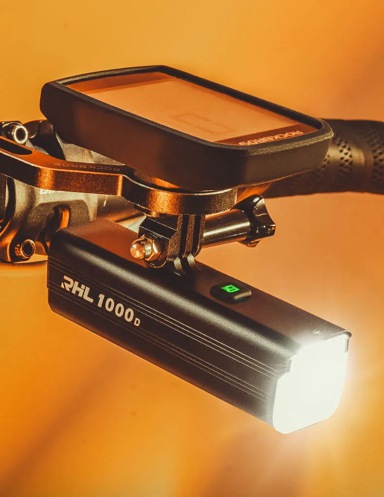 ROCKBROS Rechargeable Aluminum Bicycle Headlight for Road and MTB