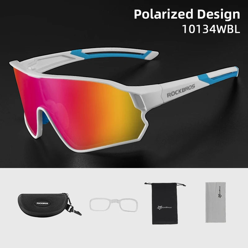 ROCKBROS Polarized UV400 Sports Sunglasses for Cycling and Outdoor Use