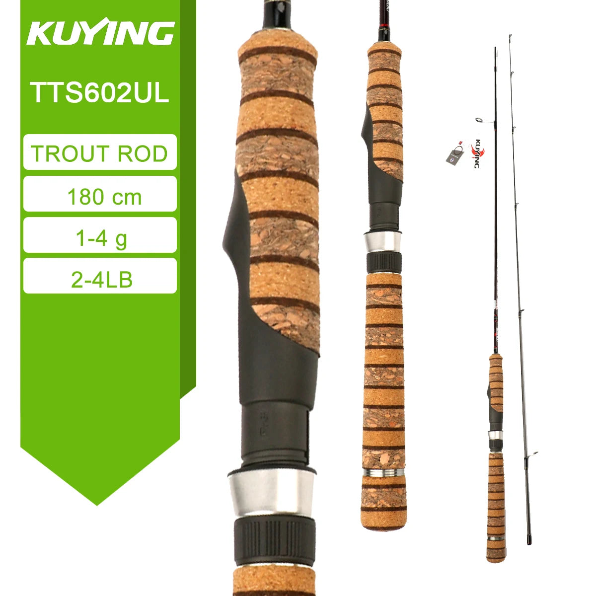 Kuying Teton Carbon Spinning Casting Fishing Rod With Fuji Components