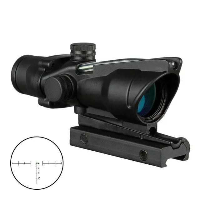 Bestsight Illuminated Fiber Optic Rifle Scope With Etched Reticle