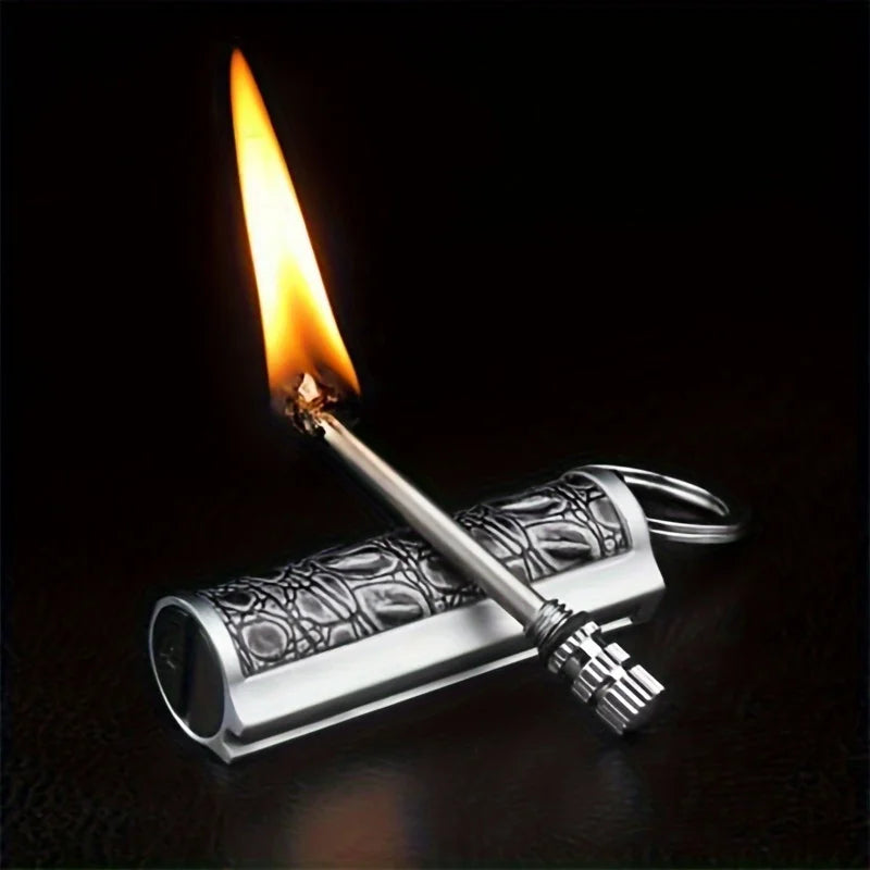 Reusable Waterproof Metal Lighter for Camping and Outdoor Use