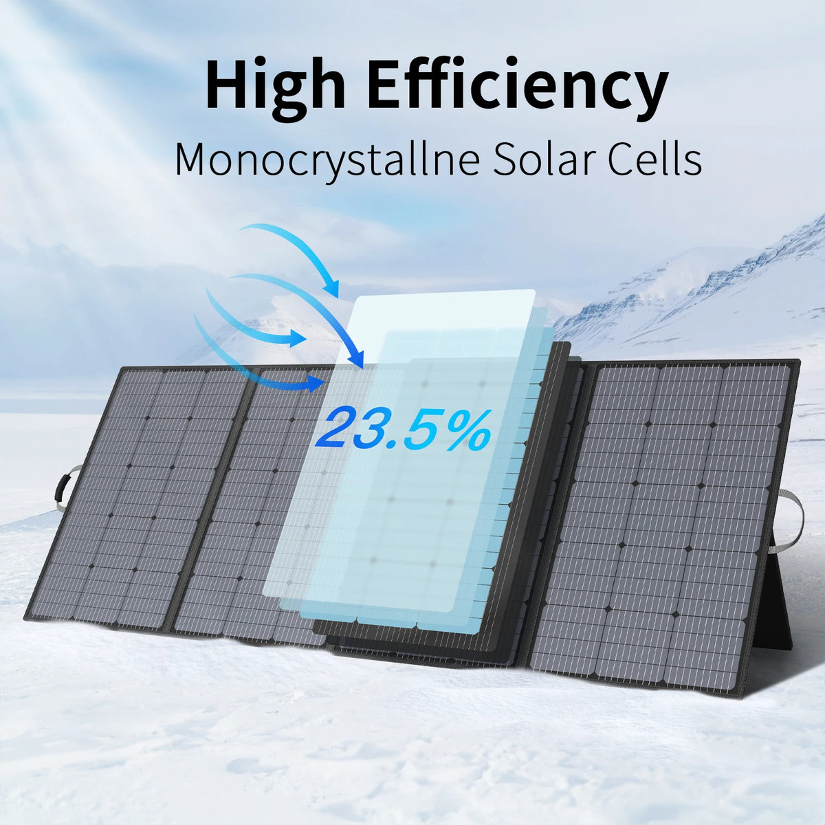 MHPOWOS 400W Foldable Portable Solar Panel for RV and Camping