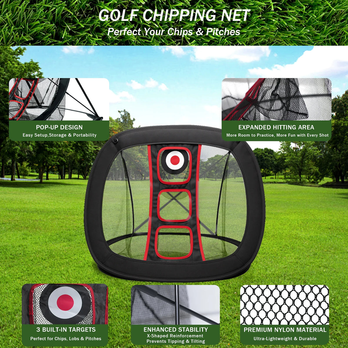 Professional Golf Practice Net For Home And Range Training