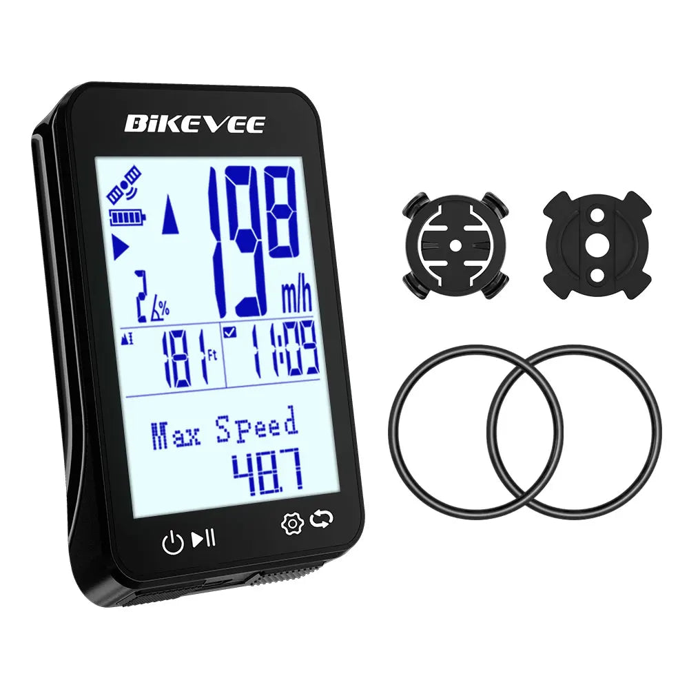 Bikevee Wireless GPS Bike Computer With Waterproof Cycling Speedometer