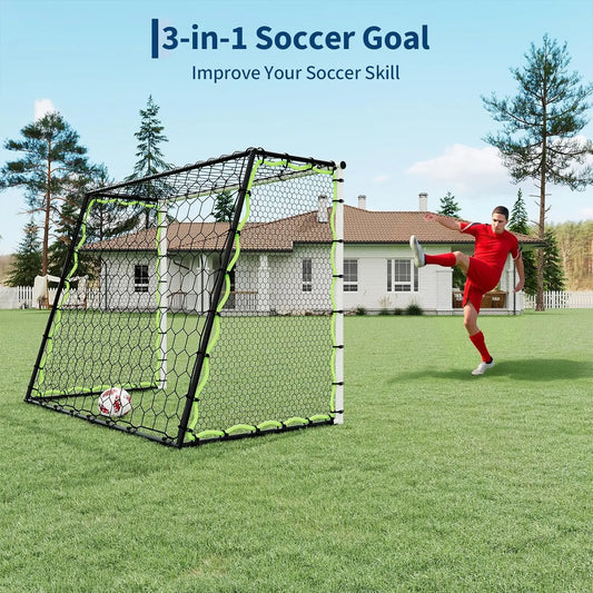 Portable Heavy Duty Soccer Goal Net With Collapsible Metal Frame