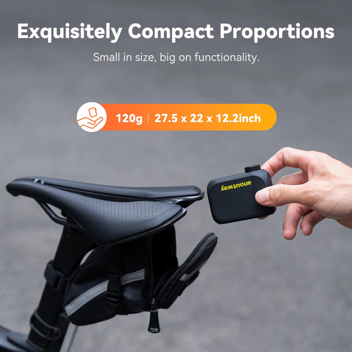 Anoutway AT1 Cordless Electric Bike Tire Inflator With Digital Display