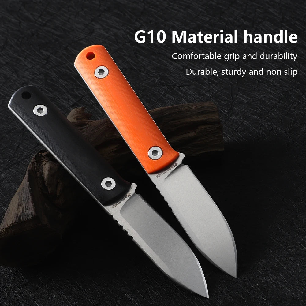 DC53 Steel Fixed Blade Survival Knife With G10 Handle Sheath