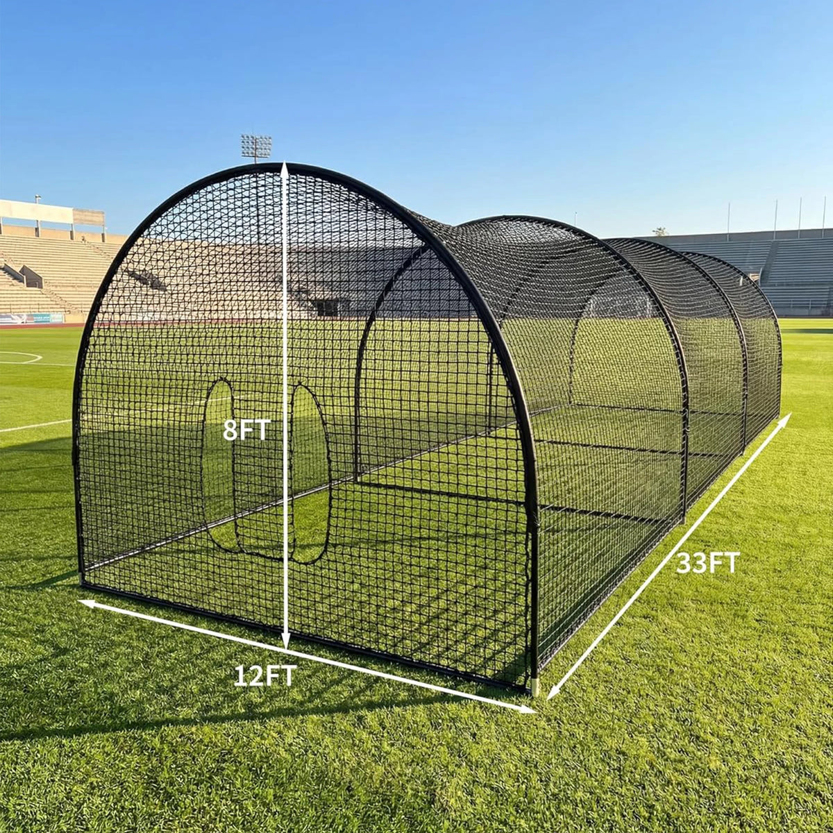 HiMISS Baseball Batting Cage With Frame And Net For Practice
