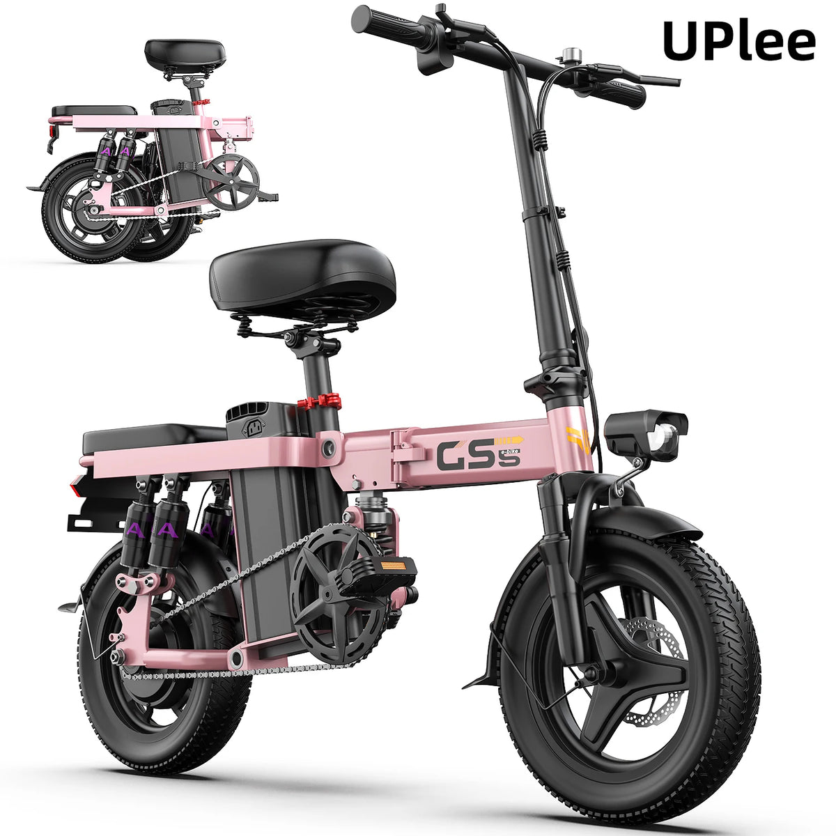 UPlee GS5 Folding Electric Bike With Removable Lithium Battery