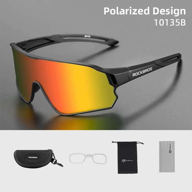 ROCKBROS Polarized UV400 Sports Sunglasses for Cycling and Outdoor Use