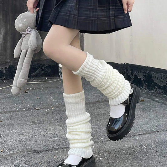 Women's Rib Knit Stripe Leg Warmers for Cozy Everyday Wear