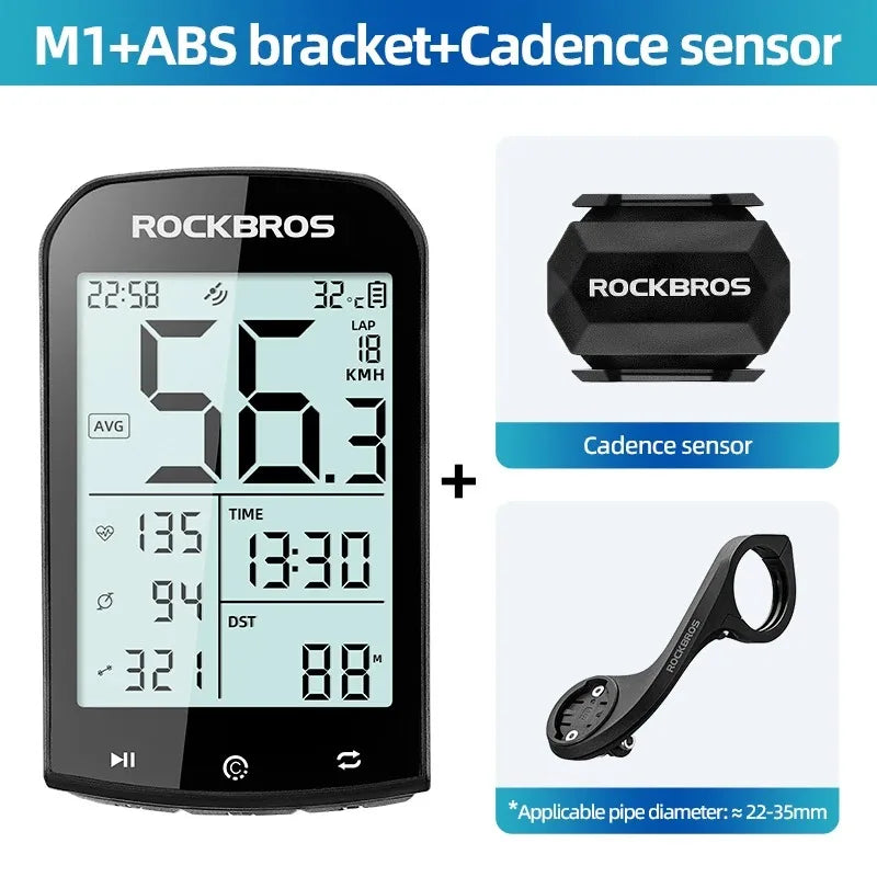 ROCKBROS M1 Smart GPS Cycling Computer With Bluetooth Connectivity