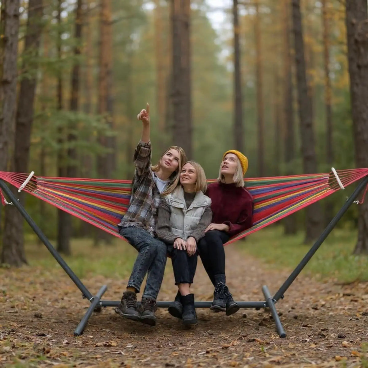 GYROOR Adjustable Stand Hammock with 600 Pound Capacity