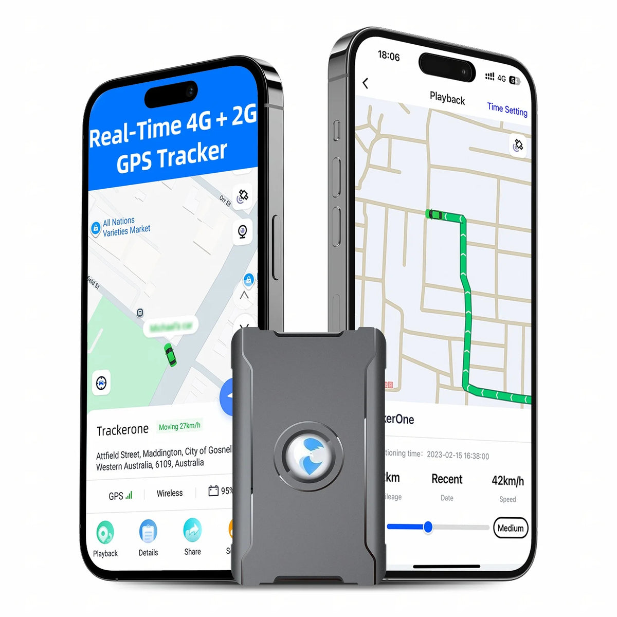 Loverich GPS Tracker for Vehicles With Real Time Location Tracking