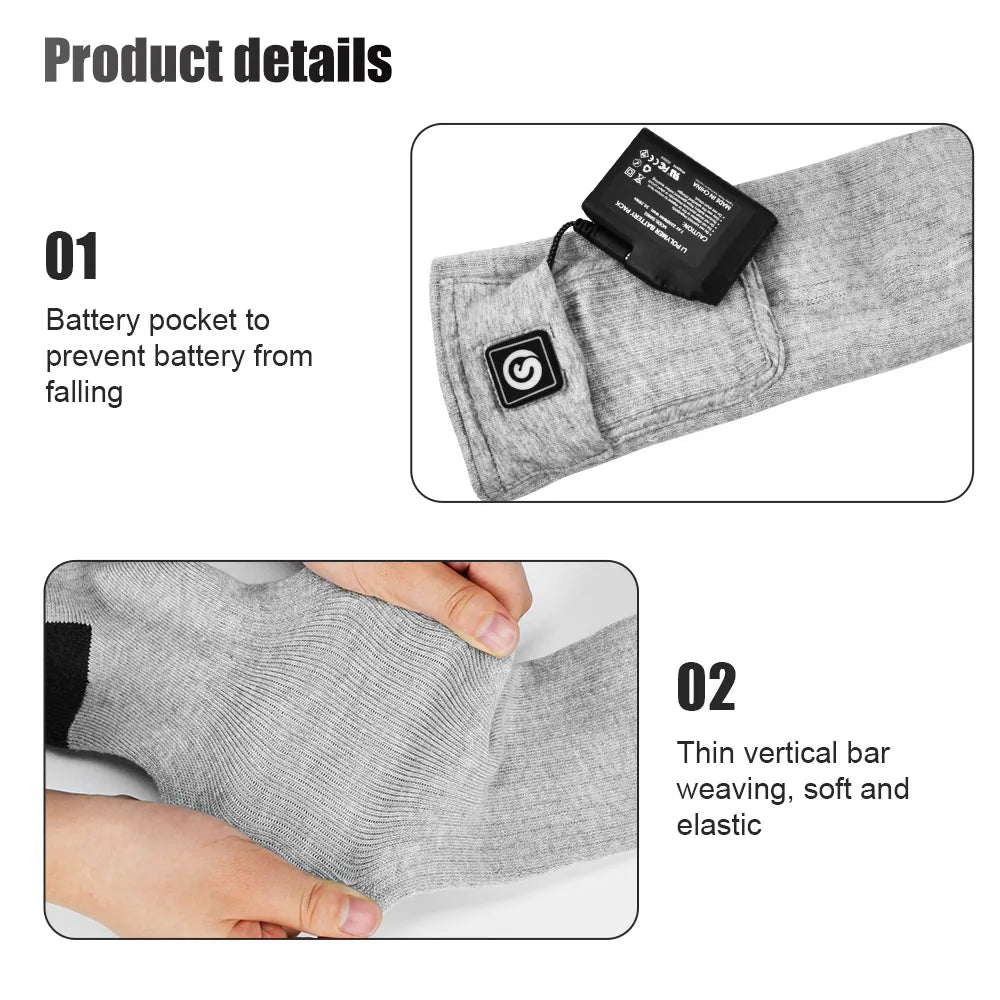 Savior Rechargeable Heated Thermal Socks For Winter Outdoor Comfort
