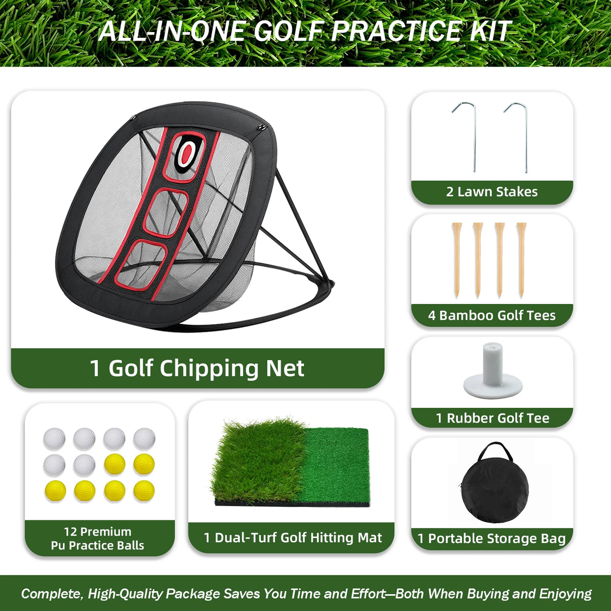 Professional Golf Practice Net For Home And Range Training