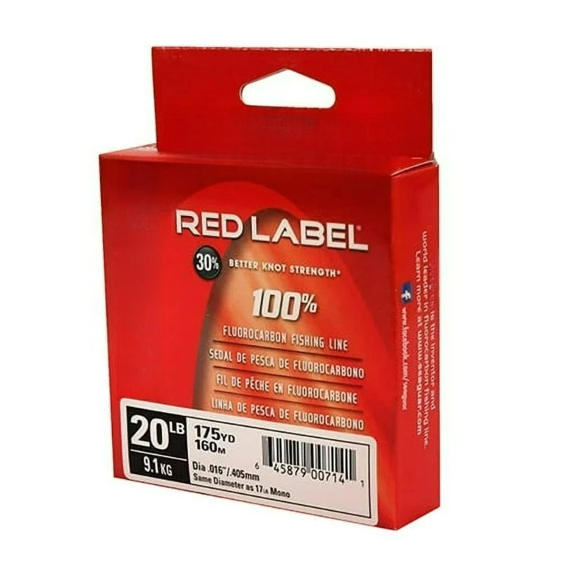 Red Label 100 Percent Fluorocarbon Fishing Line for Ocean Fishing