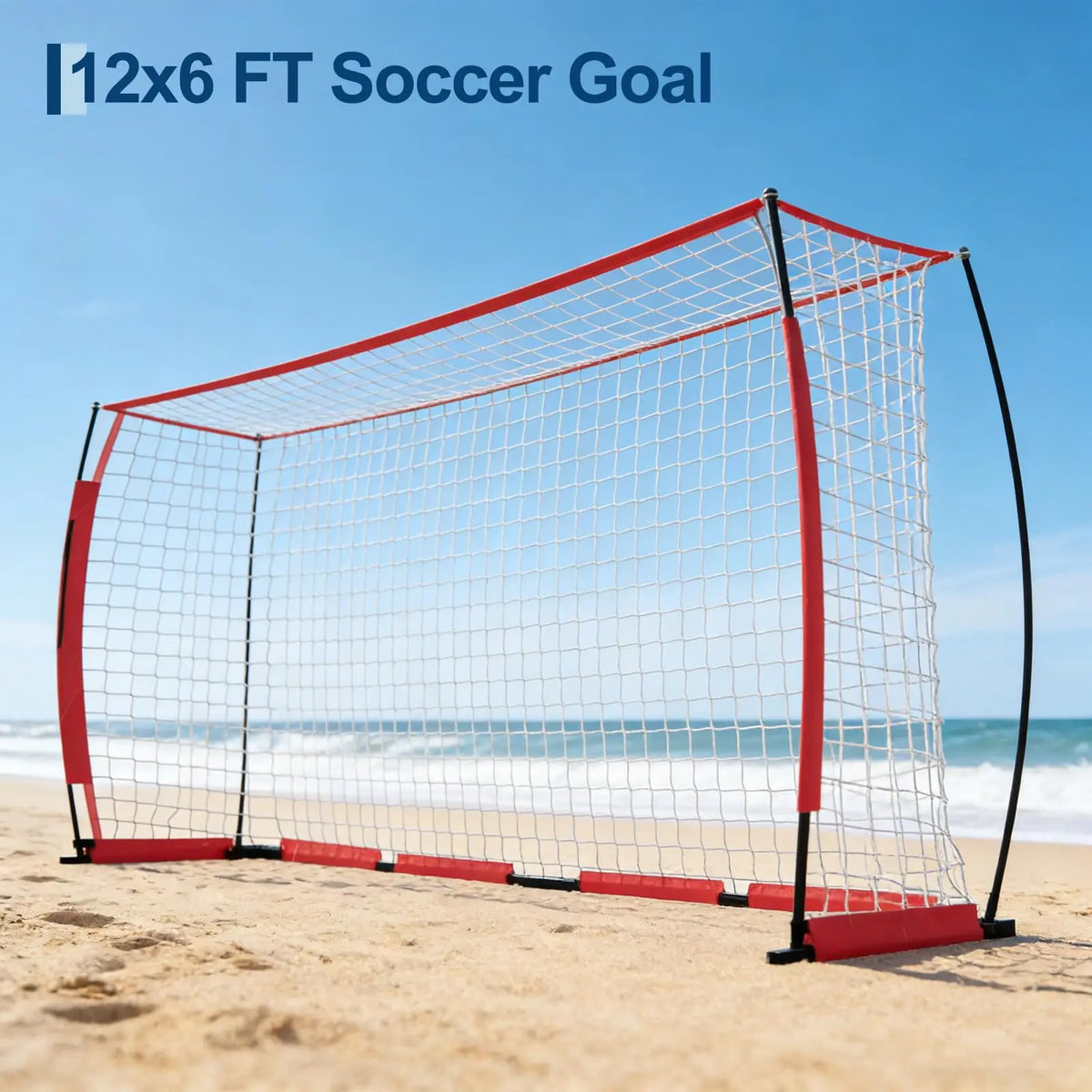 HiMISS Heavy Duty Foldable Metal Youth Soccer Training Goal