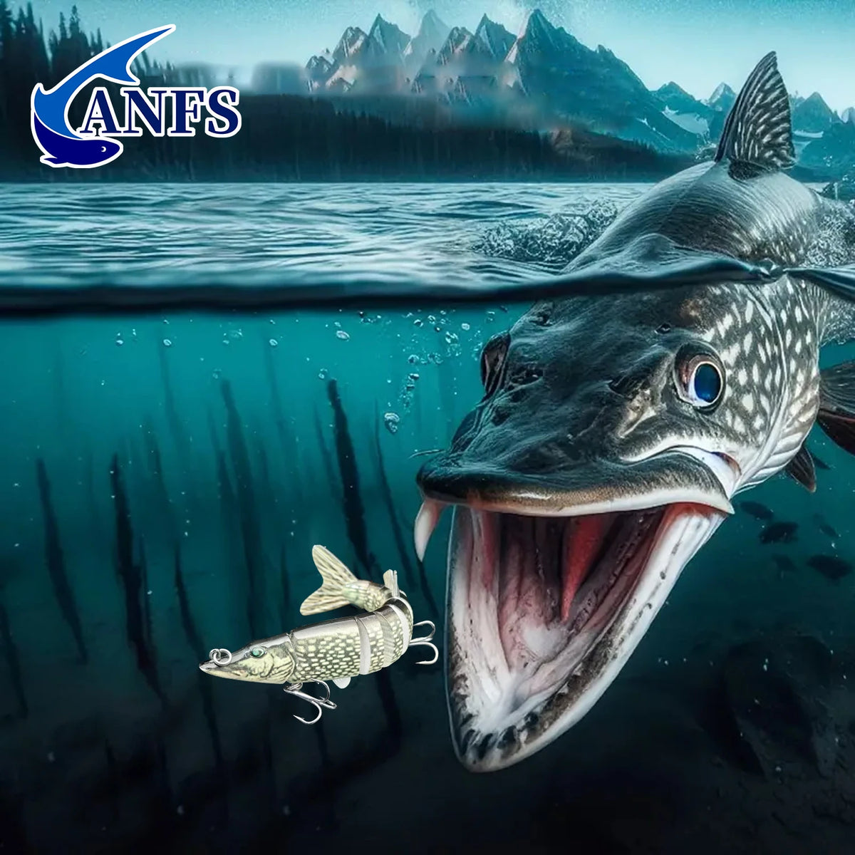 ANFS Jointed Swimbait Fishing Lures for Bass Trout and Perch