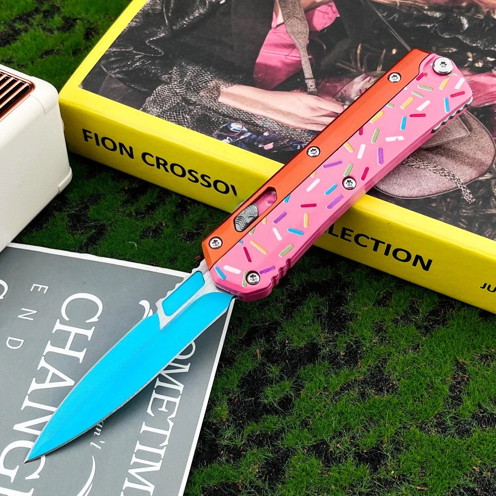 Multifunctional Folding Camping Knife With 440C Blade For Outdoor Use