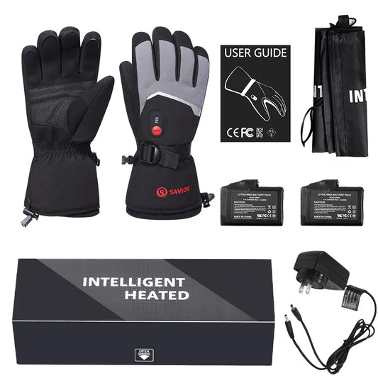 Savior Waterproof Rechargeable Heated Gloves for Skiing and Hiking