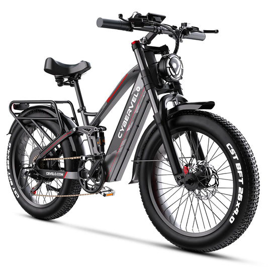 Cybervelo 5000W Peak Fat Tire Electric Bike With Sturdy Frame