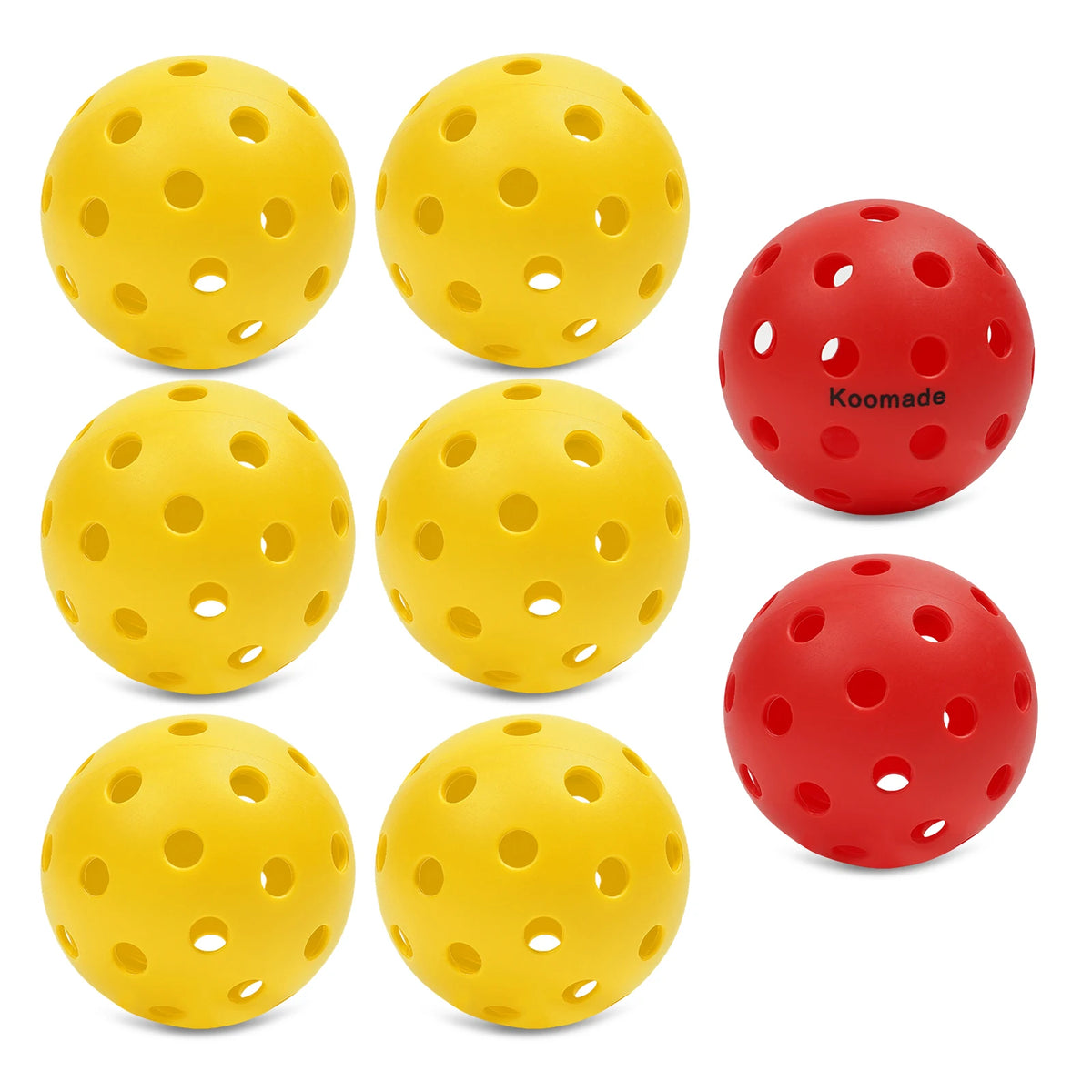 USAPA Standard Outdoor Pickleballs 40-Hole Design For All Weather Play