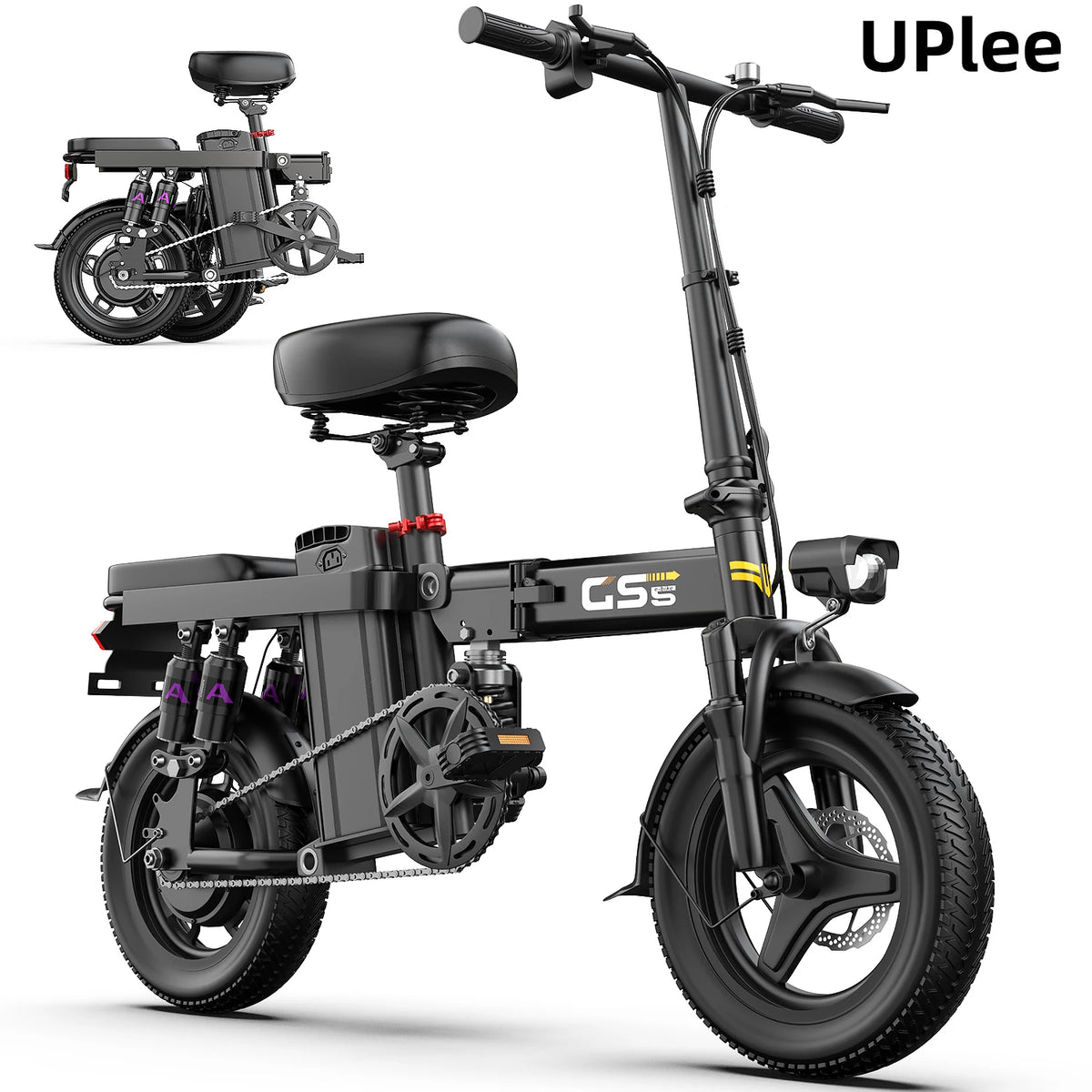 UPlee GS5 Folding Electric Bike With Removable Lithium Battery