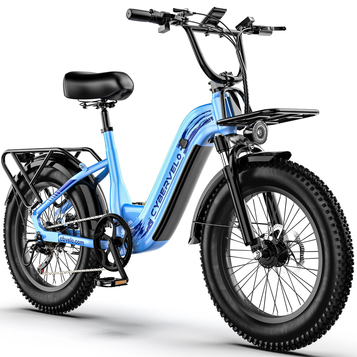 Cybervelo 1000W Electric Bike 48V Battery Step Through